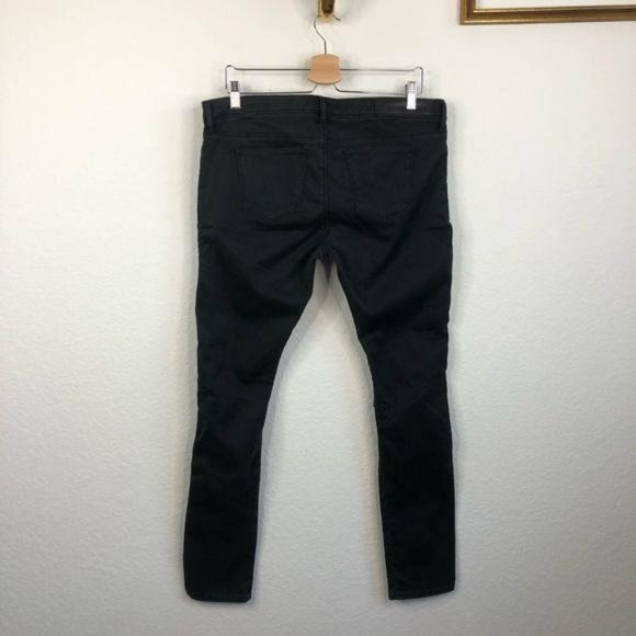 Each x Other Contrast Panel Moto Jeans Knee Slit - Picture 10 of 13